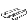 Yamazaki Home Undershelf Stemware Holder, Steel, Fits Shelves Up To 0.75 Inches, Supports 4.4 Pounds, Undershelf, In Black