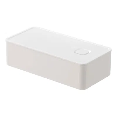 Yamazaki Home Vacuum-sealing Bento Box, Polypropylene, 500ml, Airtight, Lid, No Assembly In White