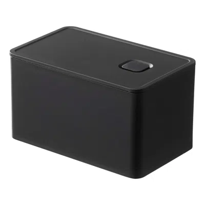 Yamazaki Home Vacuum-sealing Butter Dish, Polypropylene, 700ml, Airtight, Lid, No Assembly In Black