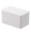 Yamazaki Home Vacuum-sealing Butter Dish, Polypropylene, 700ml, Airtight, Lid, No Assembly In White