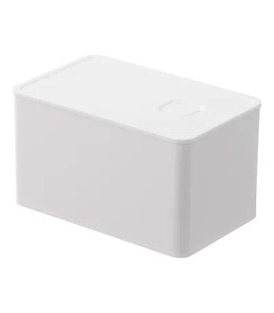 Yamazaki Home Vacuum-sealing Butter Dish, Polypropylene, 700ml, Airtight, Lid, No Assembly In White