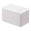 Yamazaki Home Vacuum-sealing Butter Dish, Polypropylene, 700ml, Airtight, Lid, No Assembly In White