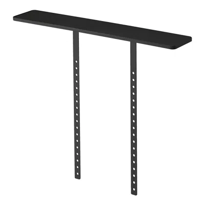 Yamazaki Home Vesa-compliant Tv Shelf, Steel, Supports 6.6 Pounds In Black