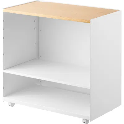 Yamazaki Mobile Hideaway Storage Cart In White