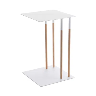 Yamazaki Plain Sliding Side Table In White