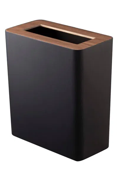 Yamazaki Rectangle Trash Can In Brown