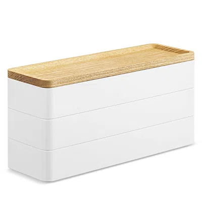 Yamazaki Rin 3-tier Accessory Holder With Tray In Natural