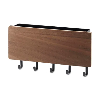 Yamazaki Rin Magnetic Key Rack With Tray In Brown