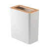 Yamazaki Rin Slim Trash Can In White