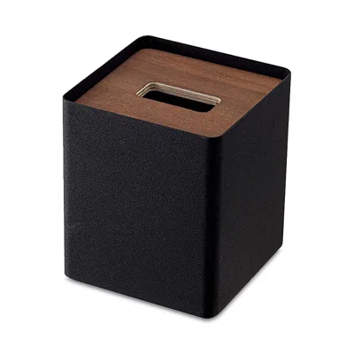 Yamazaki Rin Square Tissue Case In Brown