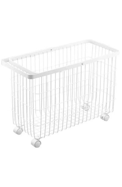Yamazaki Rolling Laundry Basket In Multi
