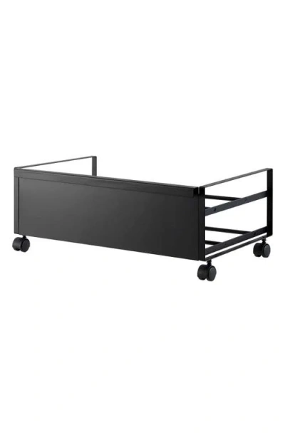 Yamazaki Rolling Shoe Rack In Black