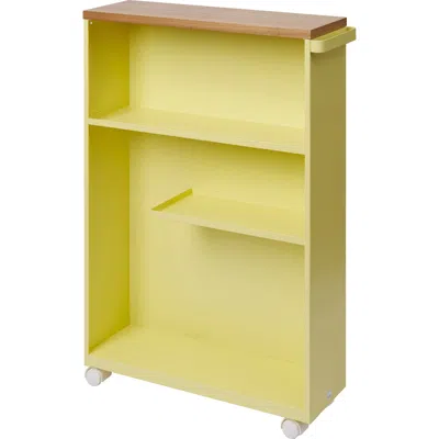 Yamazaki Rolling Storage Cart In Yellow