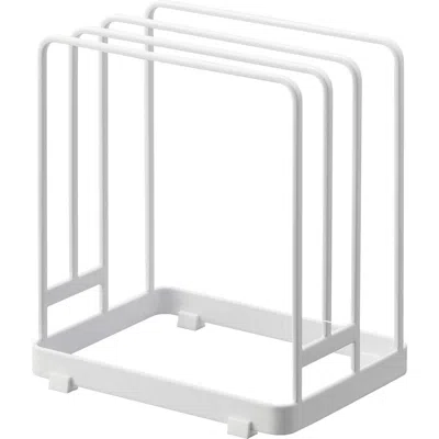 Yamazaki Round Cutting Board Stand In White