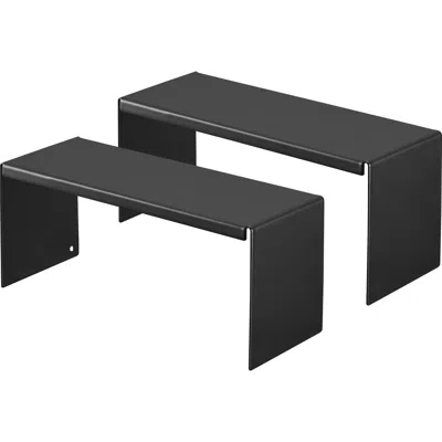 Yamazaki Set Of 2 Medicine Cabinet Racks In Black