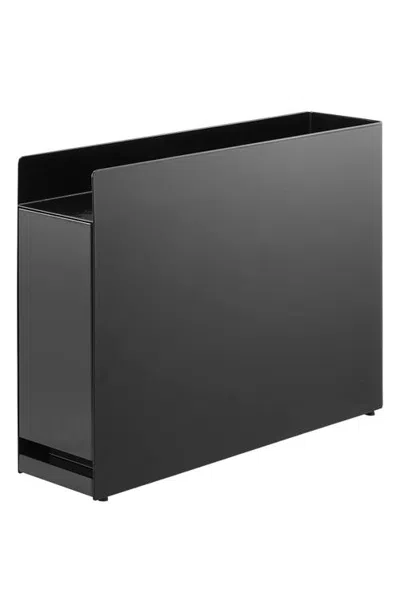 Yamazaki Sliding Drawer Seasoning Rack In Black