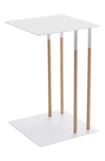 Yamazaki Sliding Side Table In White