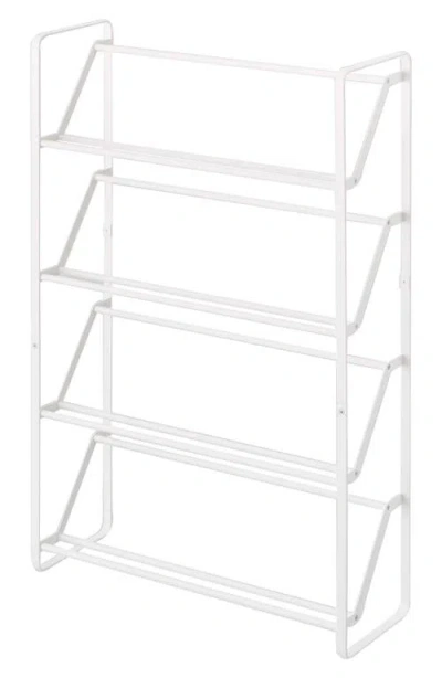 Yamazaki Slim Shoe Rack In White