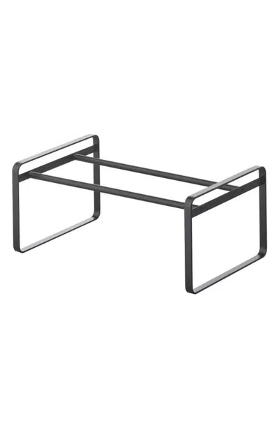 Yamazaki Stackable Expandable Steel Shoe Rack In Black