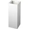 Yamazaki Tall Trash Can In White