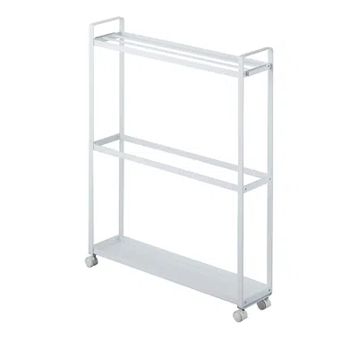 Yamazaki Three Tier Rolling Towel Unit In White