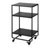 Yamazaki Three Tier Tower Kitchen Cart In Black