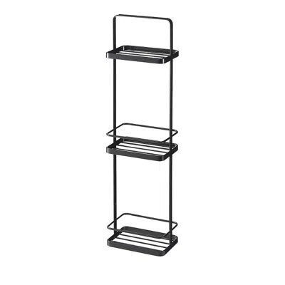 Yamazaki Three Tier Shower Caddy In Black