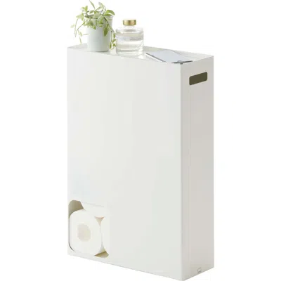 Yamazaki Toilet Paper Stocker In White