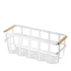 Yamazaki Tosca Slim Storage Basket In White