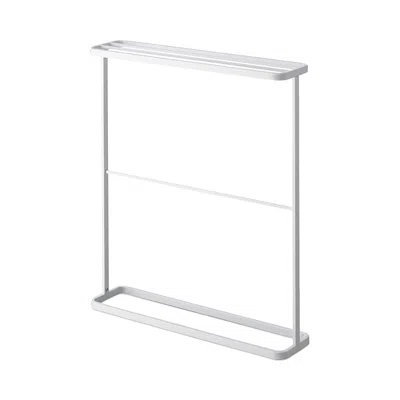 Yamazaki Tower Bath Towel Hanger In White