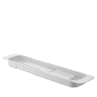 Yamazaki Tower Expandable Bathtub Caddy In White