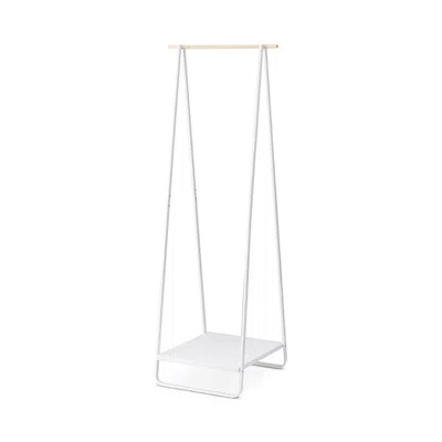 Yamazaki Tower Freestanding Hanger Rack In White
