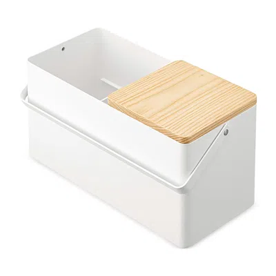 Yamazaki Tower Makeup Organizer In White