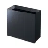 Yamazaki Tower Rectangular Trash Can In Black