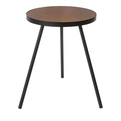 Yamazaki Tower Round Side Table In Black
