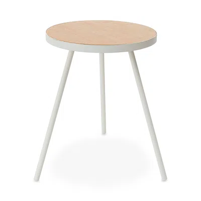Yamazaki Tower Round Side Table In White