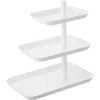 Yamazaki Tower Three-tier Steel Serving Stand In White