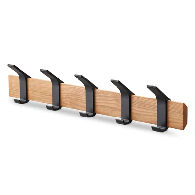Yamazaki Wall Mounted Coat Hanger In Brown