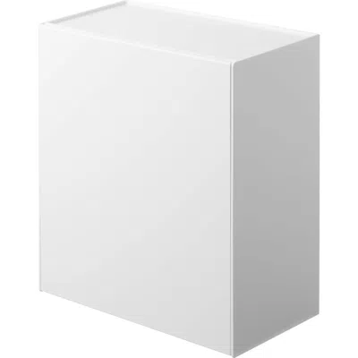Yamazaki Wall Mounted Storage & Trash Bin In White