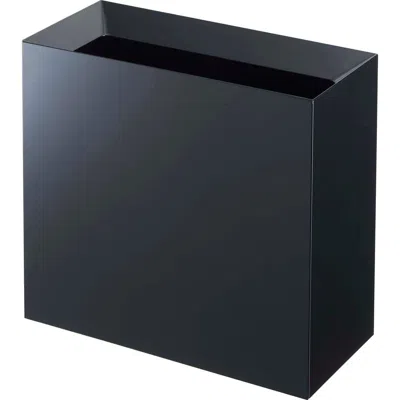 Yamazaki Wide Trash Can In Black