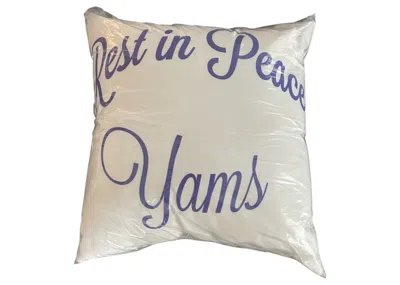 Pre-owned Yams Day X Coral Studios Cozy Forever Pillow In White