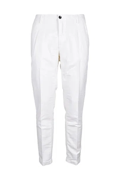 Yan Simmon Cotton Lyocell Trousers - White