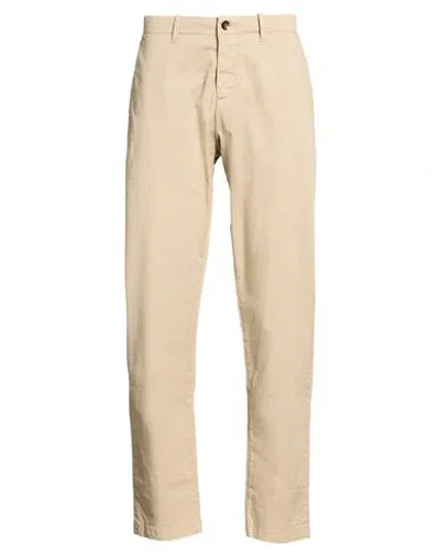Yan Simmon Man Pants Beige Size 30 Cotton, Elastane In Gold