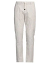 Yan Simmon Man Pants Beige Size 34 Cotton, Linen In Beige