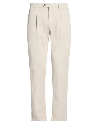 Yan Simmon Man Pants Beige Size 38 Cotton, Elastane In Neutral