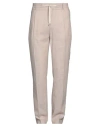 Yan Simmon Man Pants Beige Size 40 Cotton, Linen