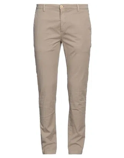 Yan Simmon Man Pants Beige Size 40 Cotton, Elastane