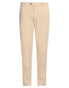 Yan Simmon Man Pants Beige Size 40 Cotton, Lycra, Elastane