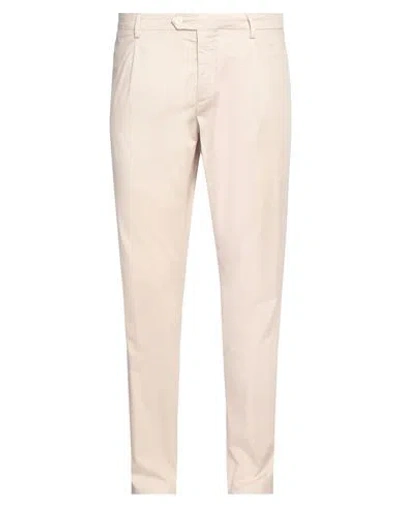 Yan Simmon Man Pants Beige Size 40 Cotton, Lycra, Elastane
