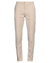 Yan Simmon Man Pants Beige Size 42 Cotton, Elastane In Beige